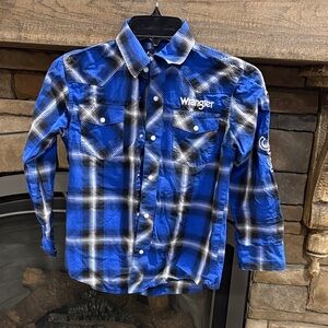 youth Wrangler pearl snap